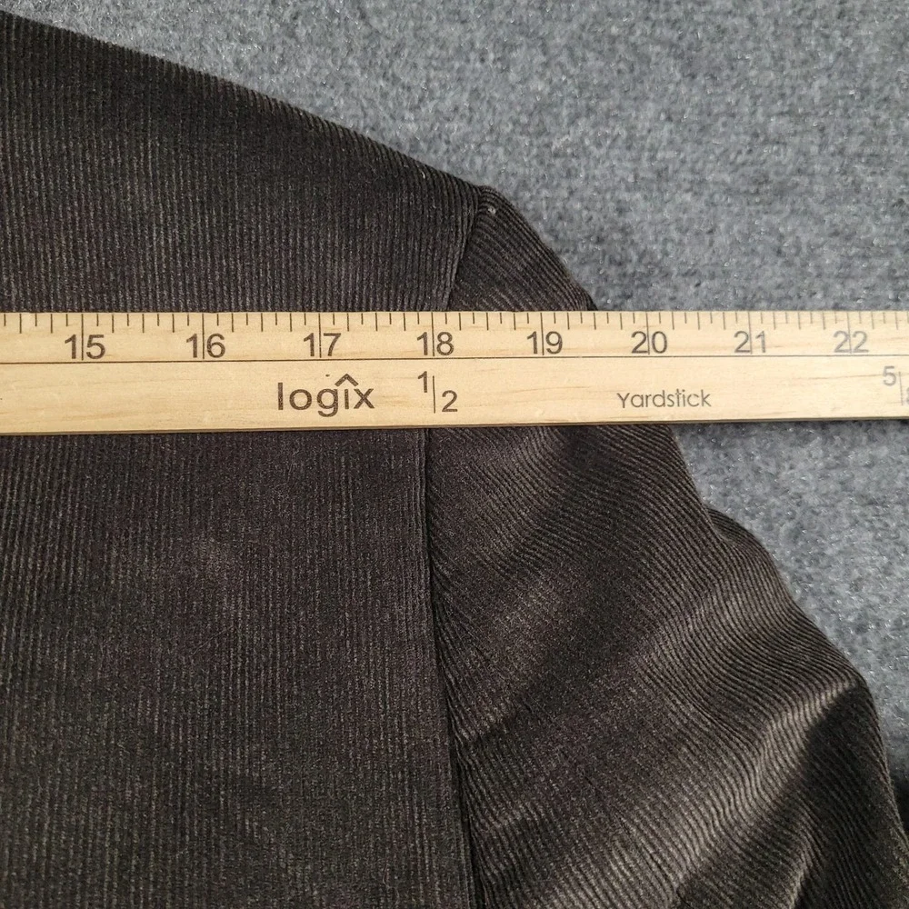 Chaps Blazer Mens 42R Gray Corduroy Slim Fit Sport Coat Two Button Double‎ Vent